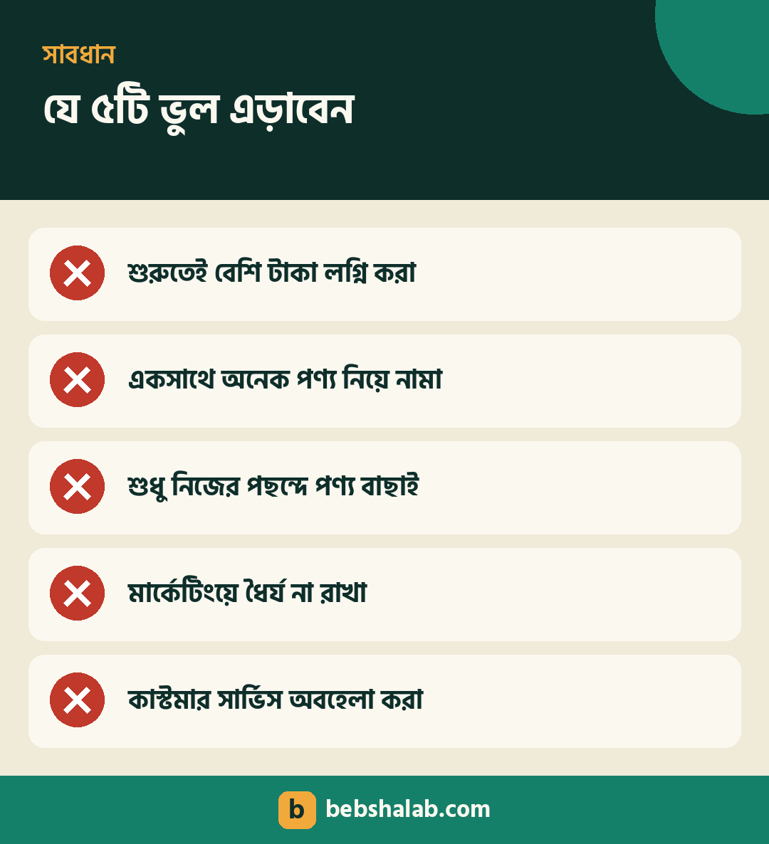ঘরে বসে ব্যবসা শুরুর আগে যে ৫টি ভুল এড়াবেন
